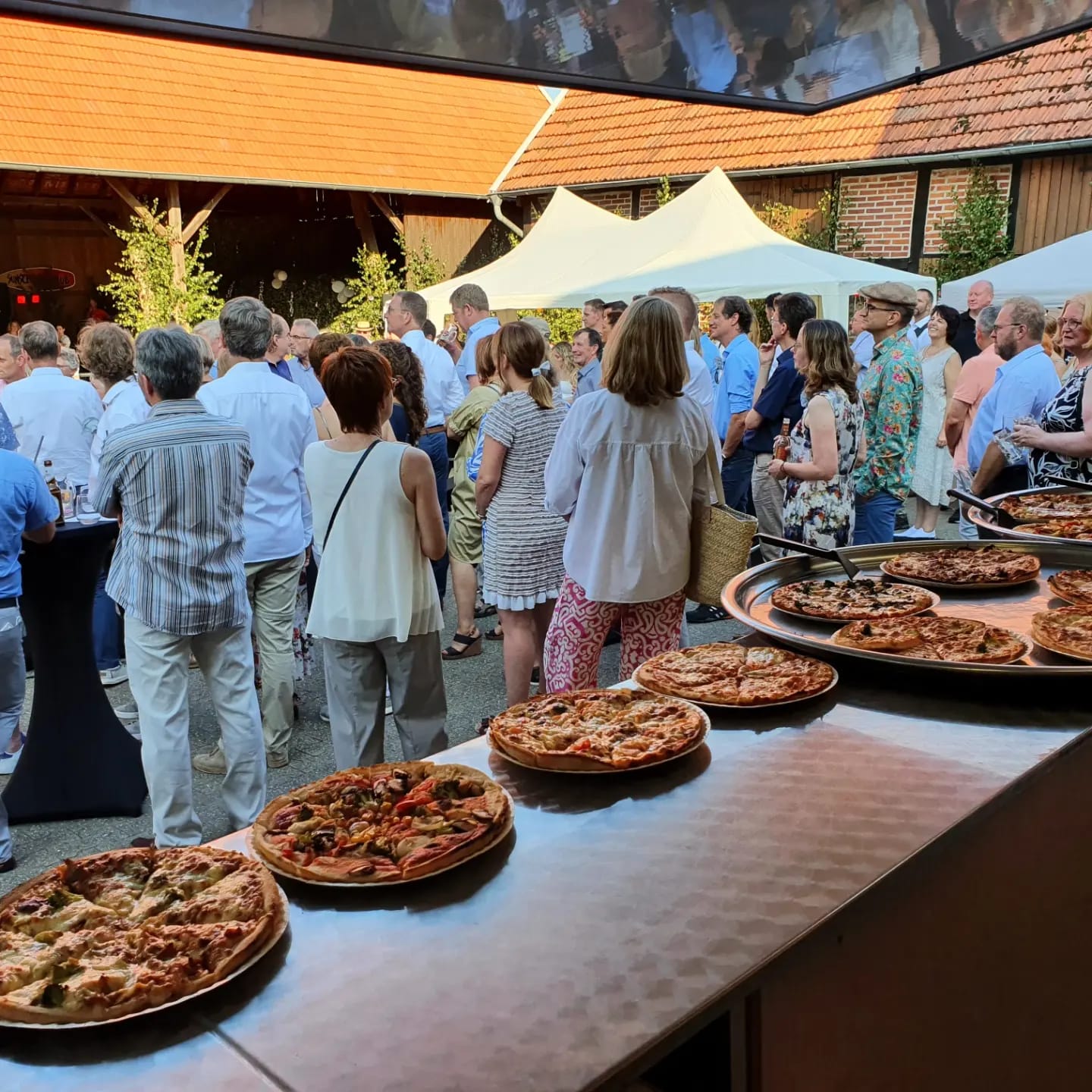 Pizzawagen Greven auf einer Geburstagsparty in Münster